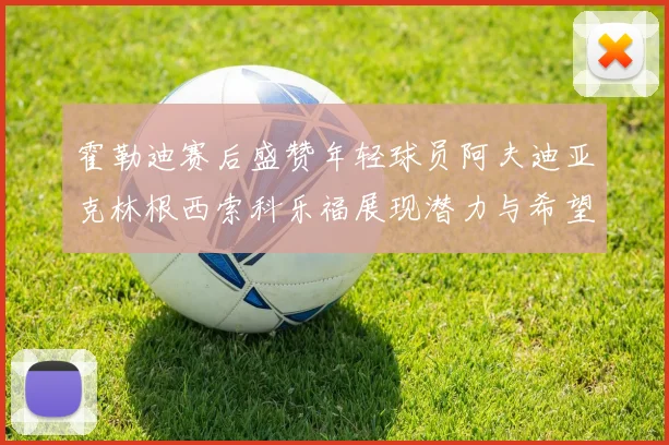 霍勒迪赛后盛赞年轻球员阿夫迪亚克林根西索科乐福展现潜力与希望